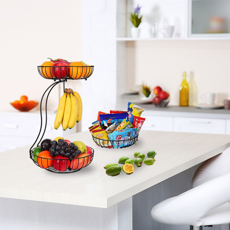 001-ZJGL-001 Nordic Double Layer Fruit Tray Snack Storage Basket (BPA Free, No FDA) 001-ZJGL-001 Nordic Double Layer Fruit Tray Snack Storage Basket (BPA Free, No FDA)